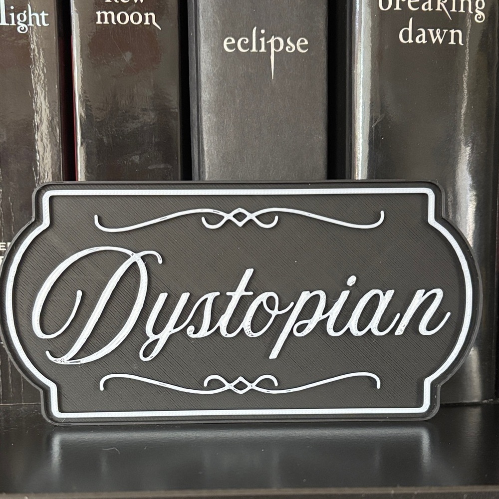 Dystopian Book Ticket Sign